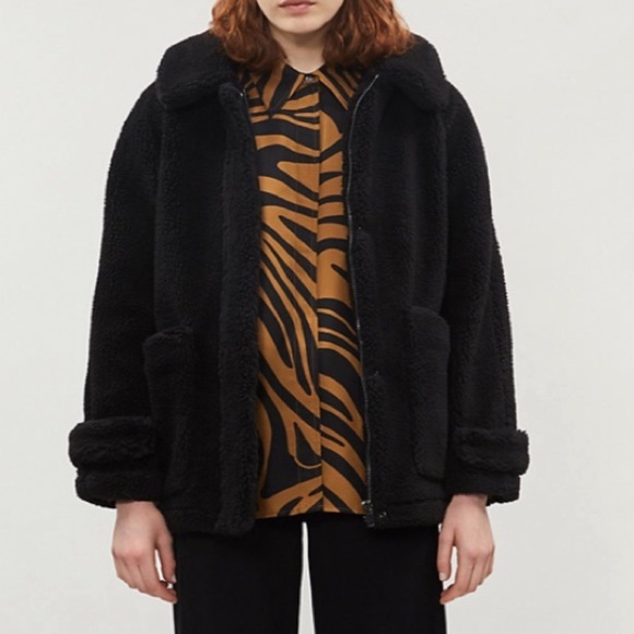 Topshop Zip Up Teddy Jacket - Picture 1 of 9